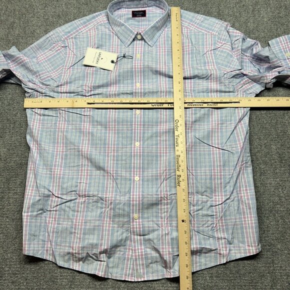 UNTUCKit Lombardy Shirt Mens 2XL Multicolor Plaid Long Sleeve Button Up New - Picture 6 of 13